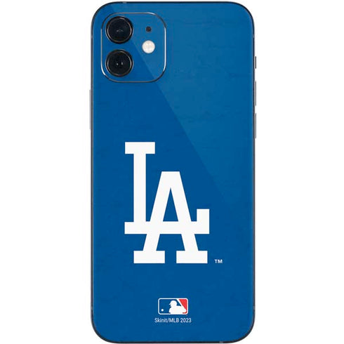 MLB Los Angeles Dodgers - Solid Distressed iPhone 12 Mini Skin