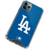 MLB Los Angeles Dodgers - Solid Distressed iPhone 12 Pro Clear Case