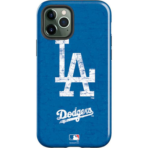MLB Los Angeles Dodgers - Solid Distressed iPhone 12 Pro Max Impact Case