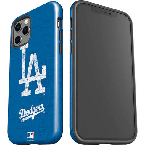 MLB Los Angeles Dodgers - Solid Distressed iPhone 12 Pro Max Impact Case