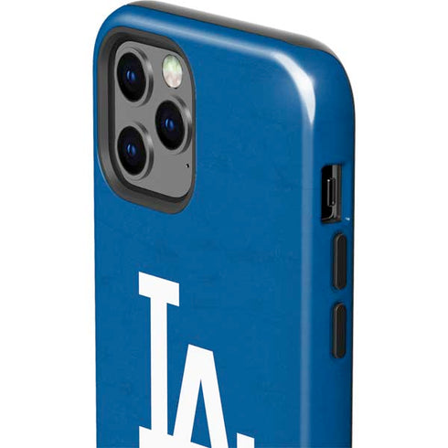 MLB Los Angeles Dodgers - Solid Distressed iPhone 12 Pro Max Impact Case