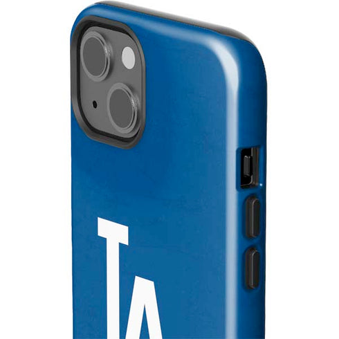 MLB Los Angeles Dodgers - Solid Distressed iPhone 13 Impact Case