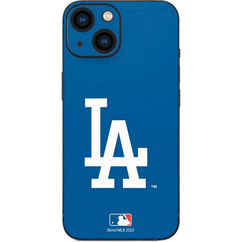 MLB Los Angeles Dodgers - Solid Distressed iPhone 13 Mini Skin