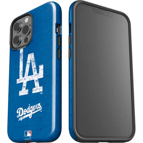 MLB Los Angeles Dodgers - Solid Distressed iPhone 13 Pro Max Impact Case