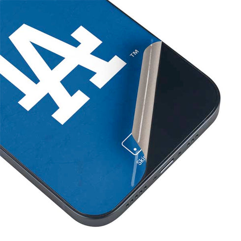 MLB Los Angeles Dodgers - Solid Distressed iPhone 15 Plus Skin
