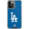 MLB Los Angeles Dodgers - Solid Distressed iPhone 14 Pro Max Clear Case