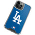 MLB Los Angeles Dodgers - Solid Distressed iPhone 14 Pro Max Clear Case