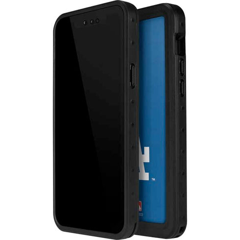MLB Los Angeles Dodgers - Solid Distressed iPhone 14 Pro Waterproof Case