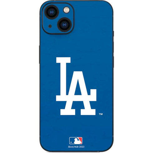 MLB Los Angeles Dodgers - Solid Distressed iPhone 15 Skin