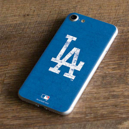 MLB Los Angeles Dodgers - Solid Distressed iPhone 7 Skin