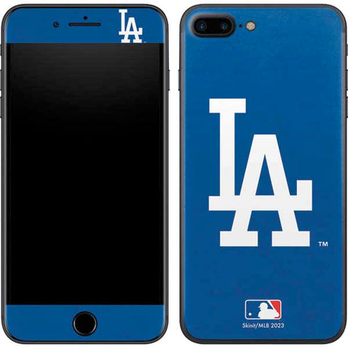 MLB Los Angeles Dodgers - Solid Distressed iPhone 8 Plus Skin