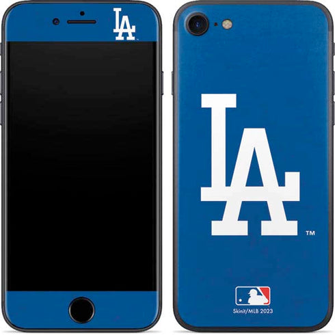 MLB Los Angeles Dodgers - Solid Distressed iPhone 8 Skin