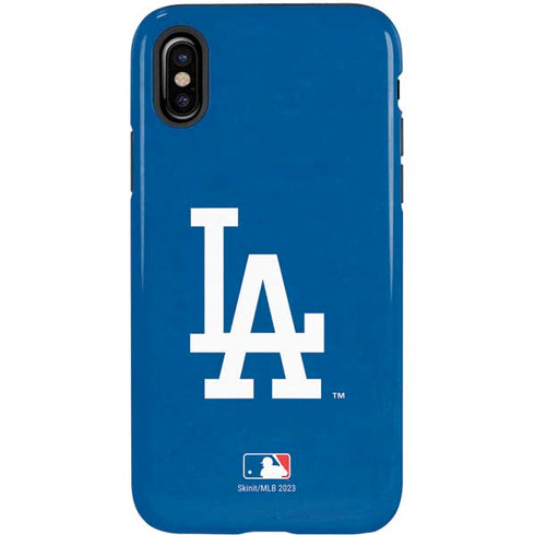 MLB Los Angeles Dodgers - Solid Distressed iPhone X Pro Case