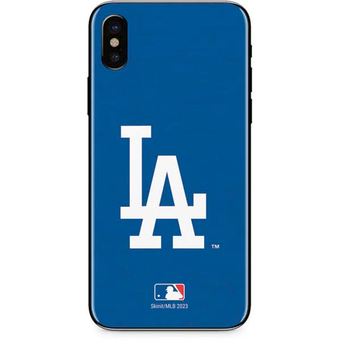 MLB Los Angeles Dodgers - Solid Distressed iPhone X Skin