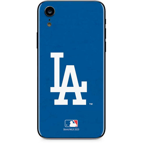 MLB Los Angeles Dodgers - Solid Distressed iPhone XR Skin
