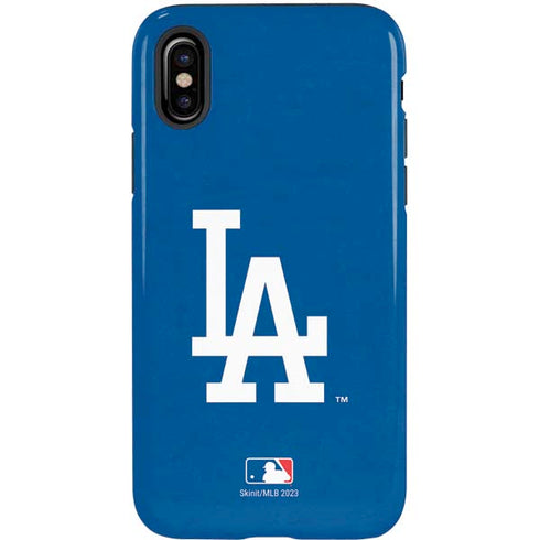 MLB Los Angeles Dodgers - Solid Distressed iPhone XS Pro Case