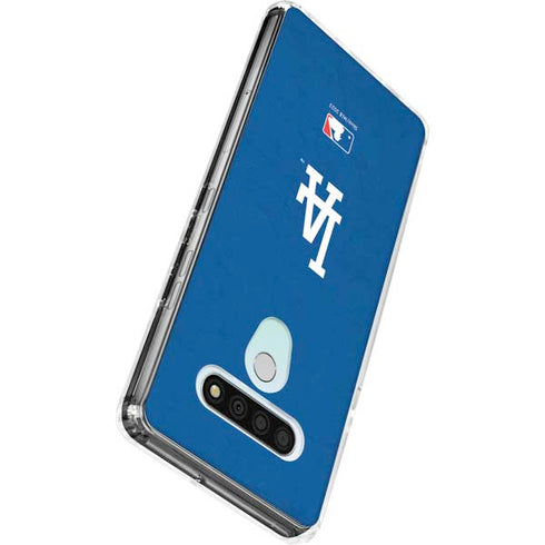 MLB Los Angeles Dodgers - Solid Distressed LG Stylo 6 Clear Case