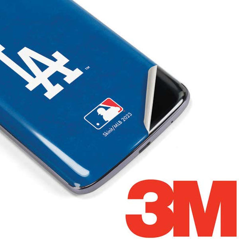 MLB Los Angeles Dodgers - Solid Distressed Moto E5 Plus Skin