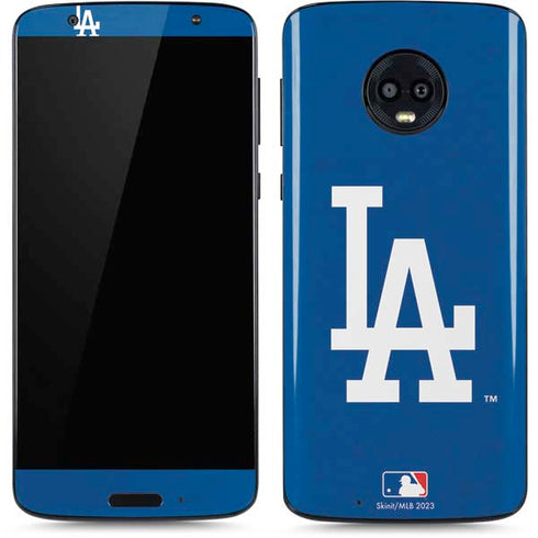 MLB Los Angeles Dodgers - Solid Distressed Moto G6 Skin