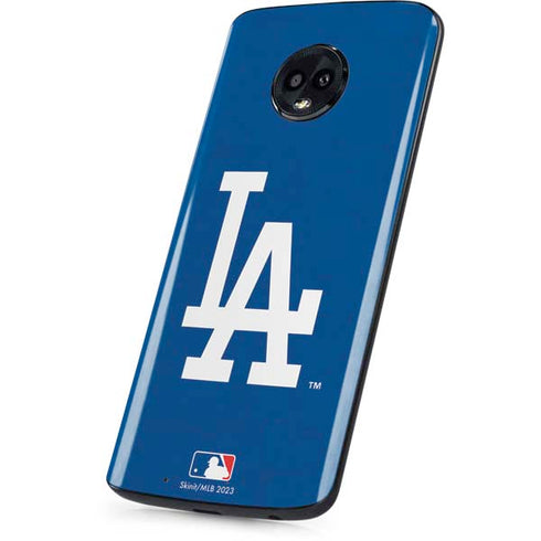 MLB Los Angeles Dodgers - Solid Distressed Moto G6 Skin