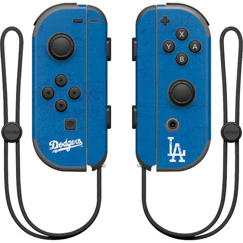 MLB Los Angeles Dodgers - Solid Distressed Nintendo Joy-Con (L/R) Controller Skin