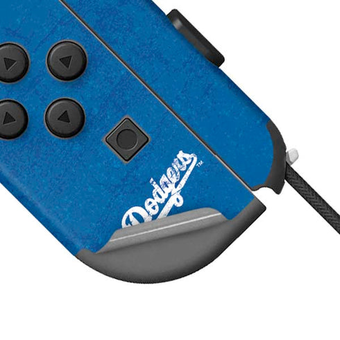 MLB Los Angeles Dodgers - Solid Distressed Nintendo Joy-Con (L/R) Controller Skin
