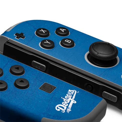 MLB Los Angeles Dodgers - Solid Distressed Nintendo Joy-Con (L/R) Controller Skin