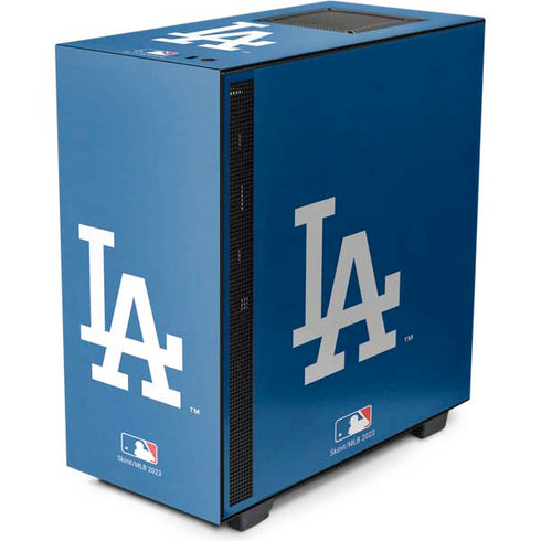 MLB Los Angeles Dodgers - Solid Distressed NZXT H510 Compact ATX Mid-Tower Case Skin