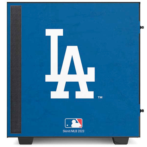 MLB Los Angeles Dodgers - Solid Distressed NZXT H510 Compact ATX Mid-Tower Case Skin