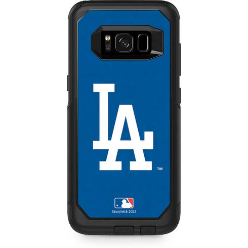 MLB Los Angeles Dodgers - Solid Distressed Otterbox Commuter Galaxy Skin