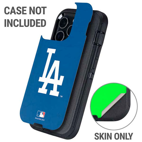 MLB Los Angeles Dodgers - Solid Distressed Otterbox Defender iPhone Skin