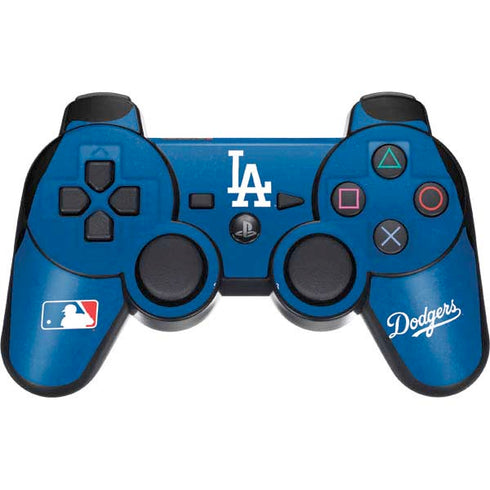 MLB Los Angeles Dodgers - Solid Distressed PS3 Dual Shock wireless controller Skin