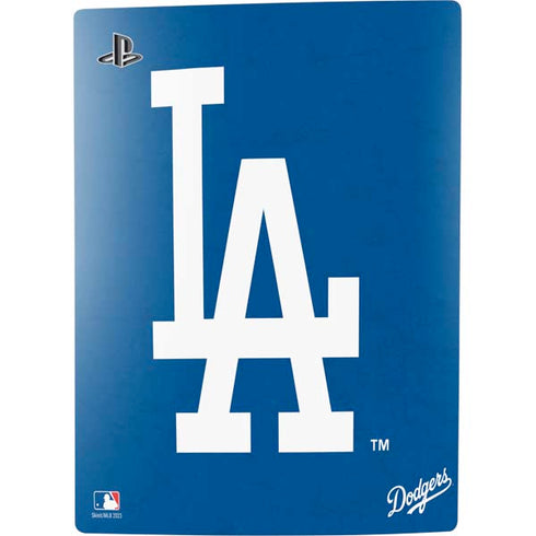 MLB Los Angeles Dodgers - Solid Distressed PS5 Console Skin