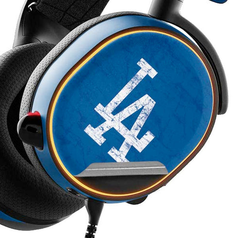 MLB Los Angeles Dodgers - Solid Distressed SteelSeries Arctis 5 Skin