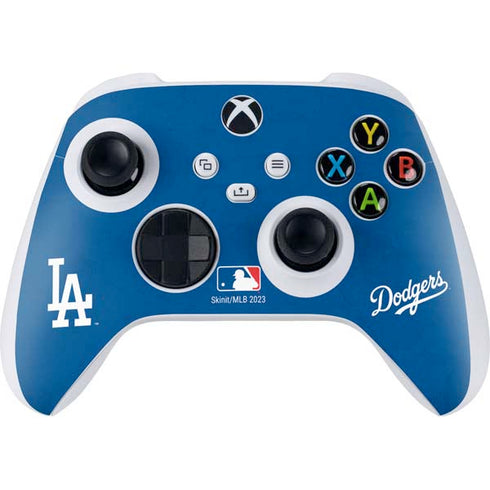 MLB Los Angeles Dodgers - Solid Distressed Xbox Series S Controller Skin