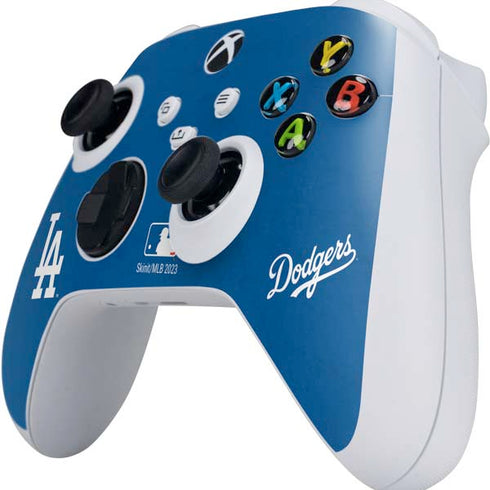 MLB Los Angeles Dodgers - Solid Distressed Xbox Series S Controller Skin