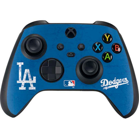 MLB Los Angeles Dodgers - Solid Distressed Xbox Series X Bundle Skin