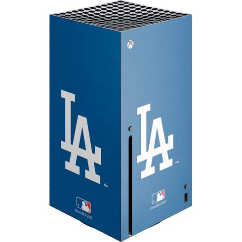 MLB Los Angeles Dodgers - Solid Distressed Xbox Series X Console Skin