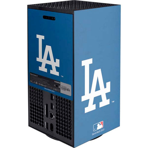 MLB Los Angeles Dodgers - Solid Distressed Xbox Series X Console Skin