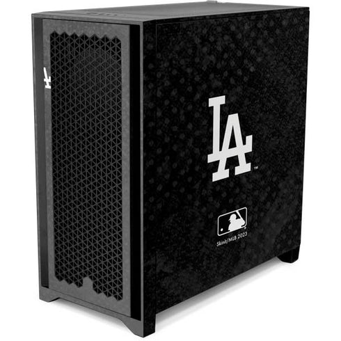 MLB Los Angeles Dodgers Dark Wash Corsair 4000D Tempered Glass Mid-Tower ATX Case Skin