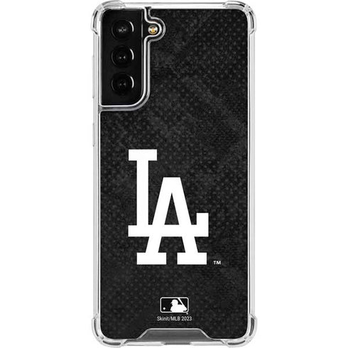 MLB Los Angeles Dodgers Dark Wash Galaxy S21 FE Clear Case