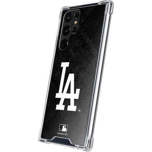 MLB Los Angeles Dodgers Dark Wash Galaxy S22 Ultra Clear Case