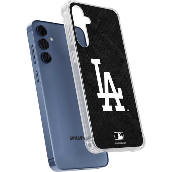MLB Los Angeles Dodgers Dark Wash Galaxy S24 Clear Case Transparent