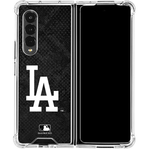 MLB Los Angeles Dodgers Dark Wash Galaxy Z Fold4 5G Clear Case