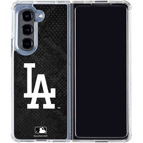 MLB Los Angeles Dodgers Dark Wash Galaxy Z Fold5 5G Clear Case