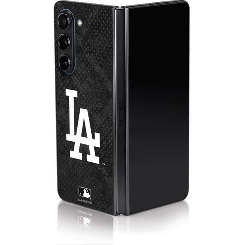 MLB Los Angeles Dodgers Dark Wash Galaxy Z Fold5 5G Skin