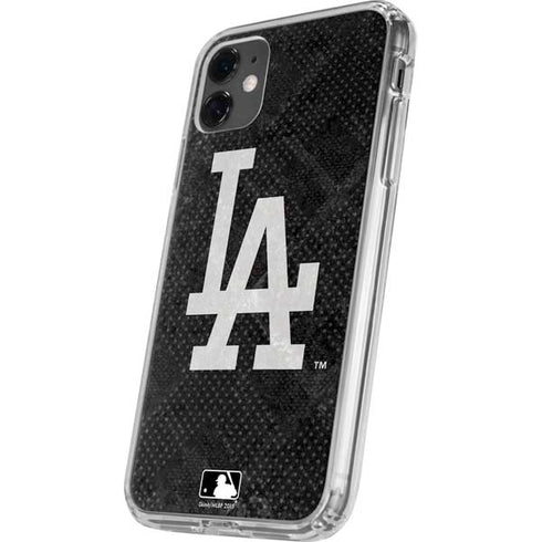 MLB Los Angeles Dodgers Dark Wash iPhone 11 Clear Case