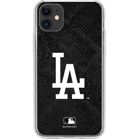 MLB Los Angeles Dodgers Dark Wash iPhone 11 Clear Case