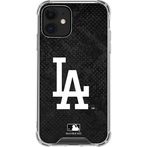 MLB Los Angeles Dodgers Dark Wash iPhone 12 Clear Case