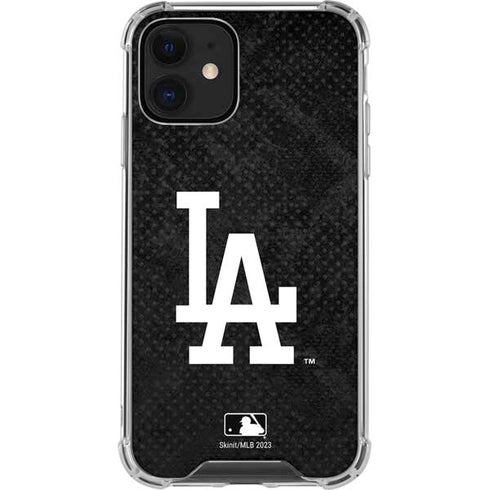MLB Los Angeles Dodgers Dark Wash iPhone 12 Mini Clear Case